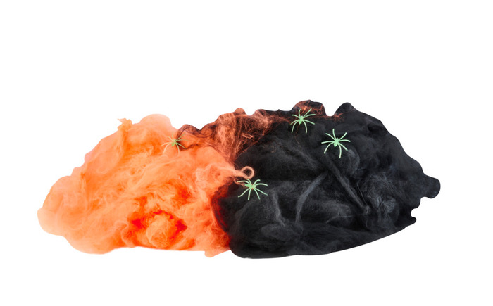 Spindelvev m/to selvlysende edderkopper | Kjøp hos jem & fix